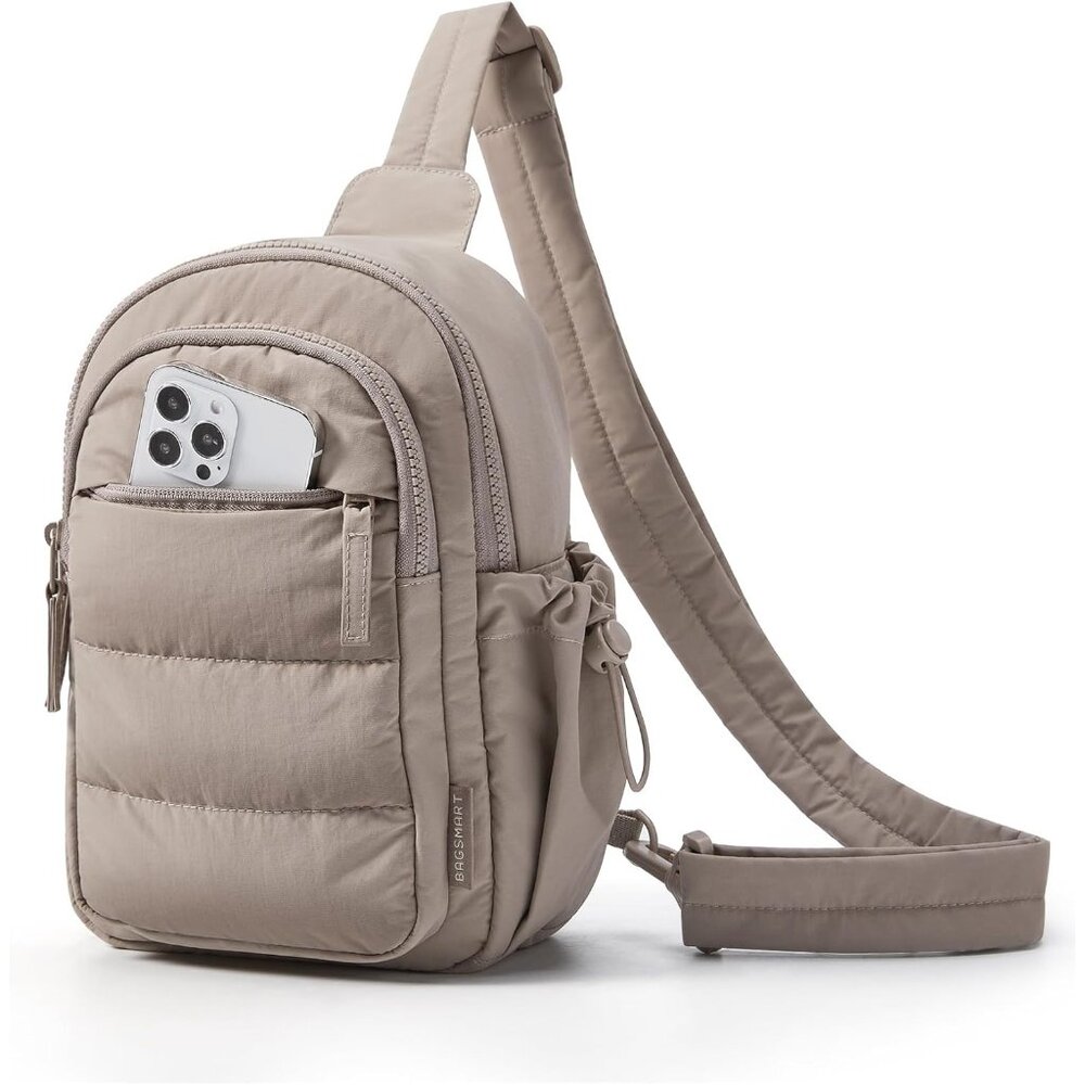 〽️Women Camel Puffer Crossbody Hobo Fanny Packs Travel Hiking Small Sling Bag